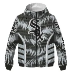 chicago white sox dynamic heat wave black windbreaker jacket best selling