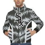 chicago white sox dynamic heat wave black windbreaker jacket best selling