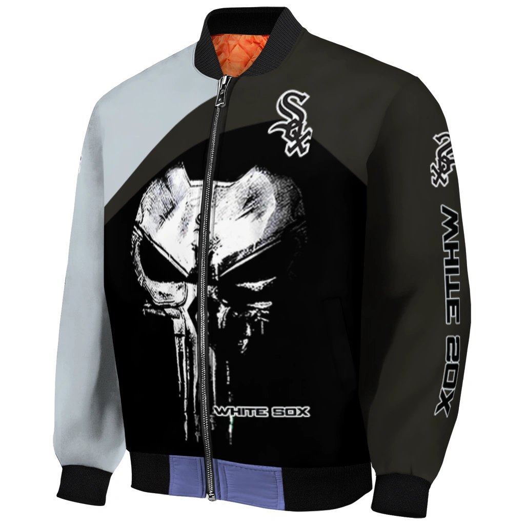chicago white sox edgy mask black bomber jacket fashion forward chicago white sox edgy mask black bomber jacket fashion forward