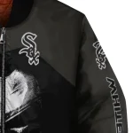 chicago white sox edgy mask black bomber jacket best selling