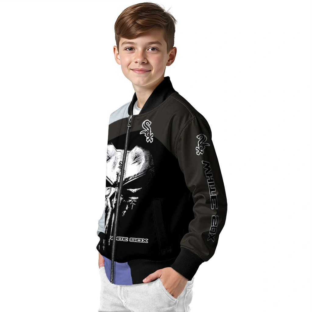 chicago white sox edgy mask black bomber jacket trendy chicago white sox edgy mask black bomber jacket trendy
