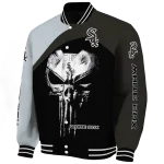 chicago white sox edgy mask black varsity jacket best selling
