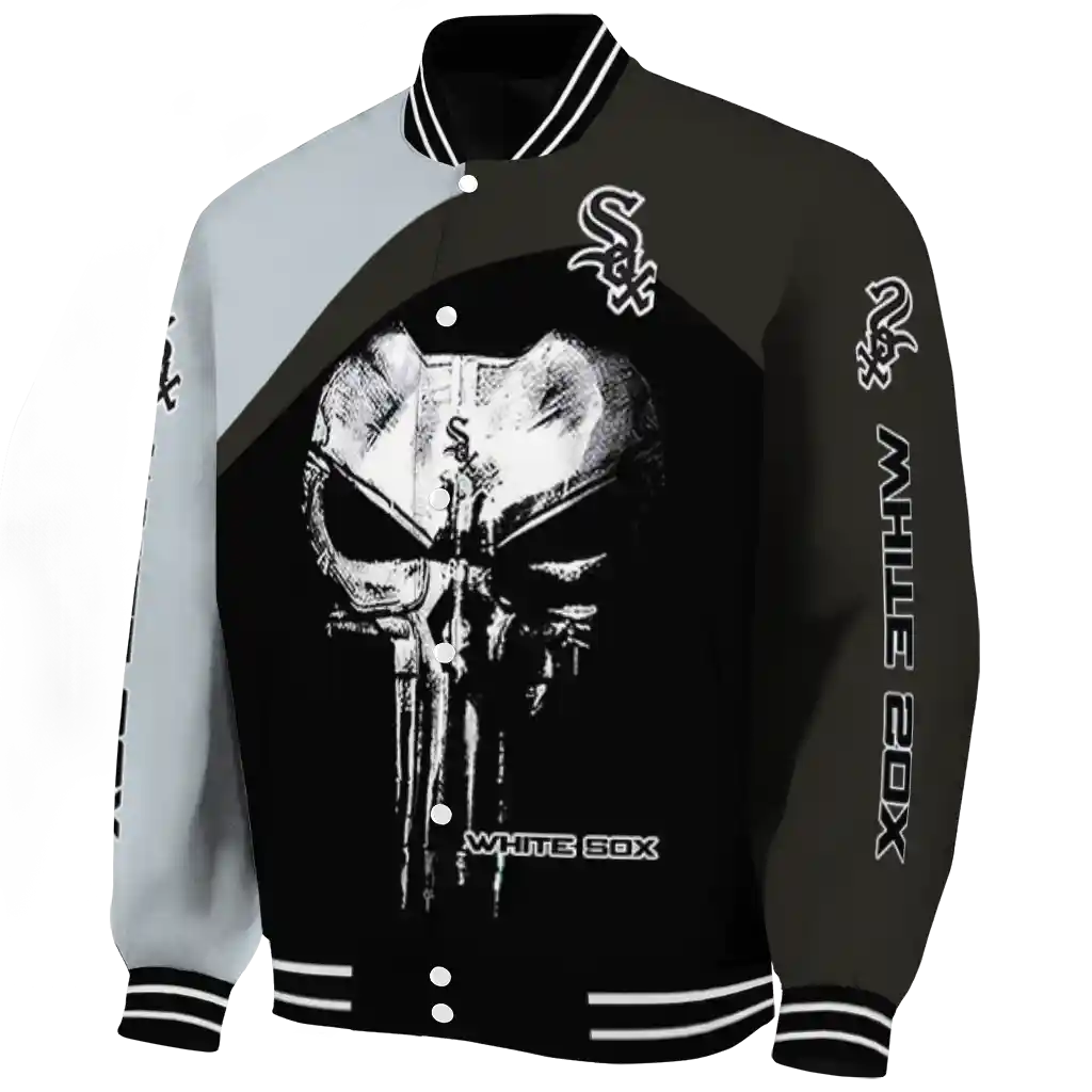 chicago white sox edgy mask black varsity jacket best selling chicago white sox edgy mask black varsity jacket best selling