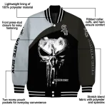 chicago white sox edgy mask black varsity jacket best selling