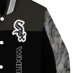 chicago white sox fire skull black varsity jacket best selling