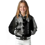 chicago white sox fire skull black varsity jacket best selling