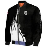 chicago white sox grunge cut design black bomber jacket best selling