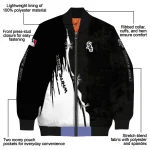chicago white sox grunge cut design black bomber jacket best selling