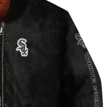 chicago white sox grunge cut design black bomber jacket best selling