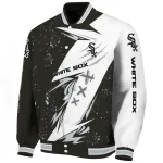 chicago white sox ripped bolt black white varsity jacket best selling