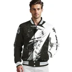 chicago white sox ripped bolt black white varsity jacket best selling