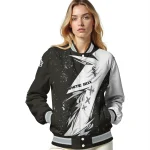 chicago white sox ripped bolt black white varsity jacket best selling