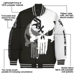 chicago white sox skull outline black white varsity jacket best selling