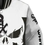chicago white sox skull outline black white varsity jacket best selling
