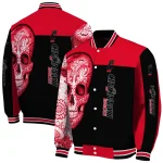 cincinnati bearcats intricate skull red black varsity jacket best selling