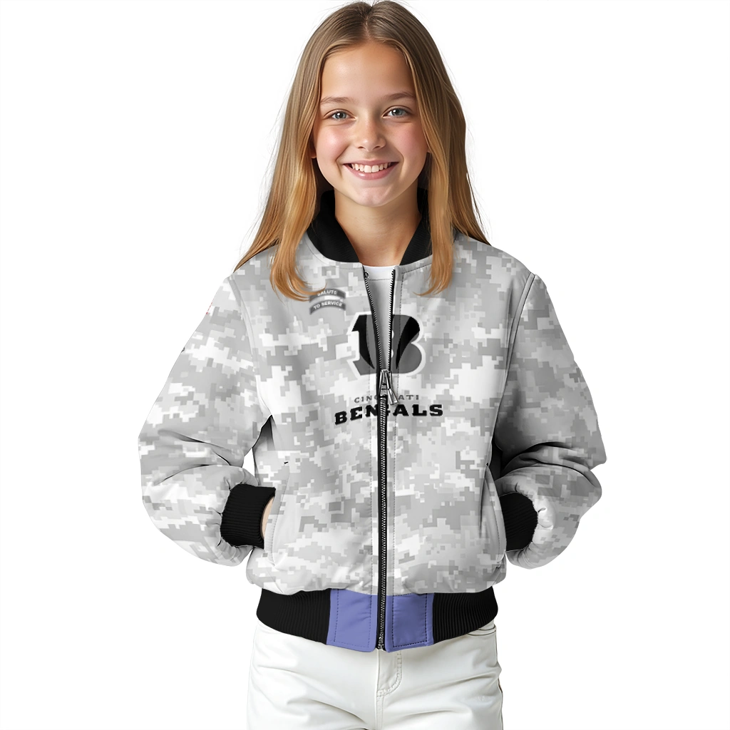 cincinnati bengals gray camouflage gray bomber jacket top rated cincinnati bengals gray camouflage gray bomber jacket top rated