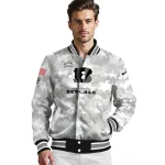 cincinnati bengals gray camouflage gray varsity jacket best selling