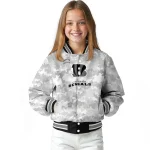 cincinnati bengals gray camouflage gray varsity jacket best selling
