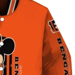 cincinnati bengals minnie mouse orange varsity jacket best selling