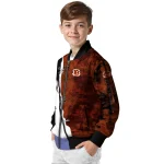 cincinnati bengals ripped grunge style orange black bomber jacket best selling