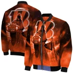cincinnati bengals shadow reaper orange bomber jacket best selling