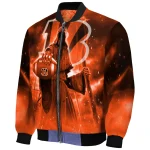 cincinnati bengals shadow reaper orange bomber jacket best selling