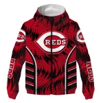 cincinnati reds dynamic heat wave red windbreaker jacket best selling