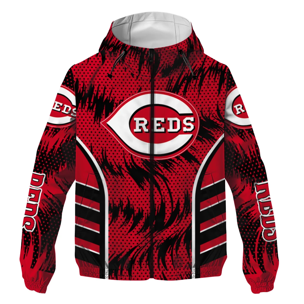cincinnati reds dynamic heat wave red windbreaker jacket best selling cincinnati reds dynamic heat wave red windbreaker jacket best selling