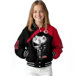 cincinnati reds edgy mask red black varsity jacket best selling