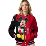 cincinnati reds mickey mouse red varsity jacket best selling