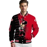 cincinnati reds minnie mouse red varsity jacket best selling