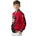 cincinnati reds minnie mouse red varsity jacket best selling