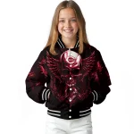cincinnati reds skull bite red black varsity jacket best selling