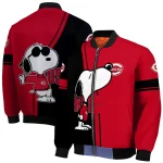 cincinnati reds snoopy attitude red bomber jacket best selling