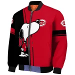 cincinnati reds snoopy attitude red bomber jacket best selling