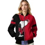 cincinnati reds snoopy attitude red bomber jacket best selling