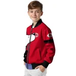 cincinnati reds snoopy attitude red bomber jacket best selling