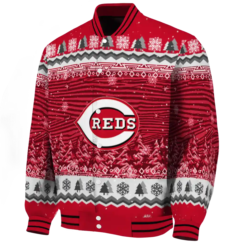 cincinnati reds snowy pines red varsity jacket best selling cincinnati reds snowy pines red varsity jacket best selling