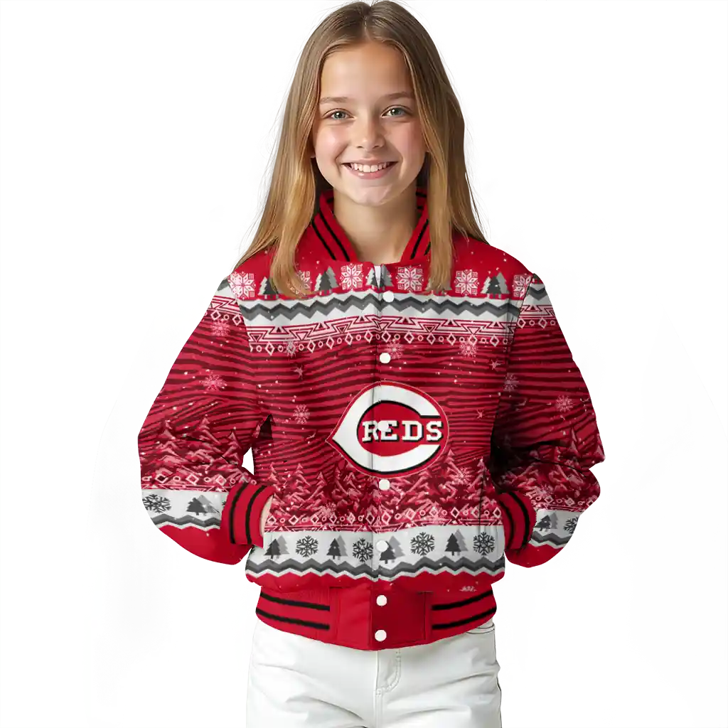 cincinnati reds snowy pines red varsity jacket top rated cincinnati reds snowy pines red varsity jacket top rated