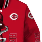 cincinnati reds spooky grin red varsity jacket best selling