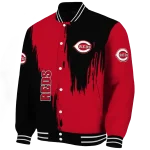 cincinnati reds urban mark red varsity jacket best selling