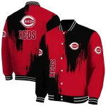 cincinnati reds urban mark red varsity jacket best selling