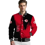 cincinnati reds urban mark red varsity jacket best selling