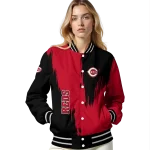 cincinnati reds urban mark red varsity jacket best selling