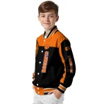 clemson tigers intricate skull orange black varsity jacket best selling