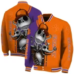 clemson tigers spooky grin orange varsity jacket best selling