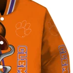 clemson tigers spooky grin orange varsity jacket best selling