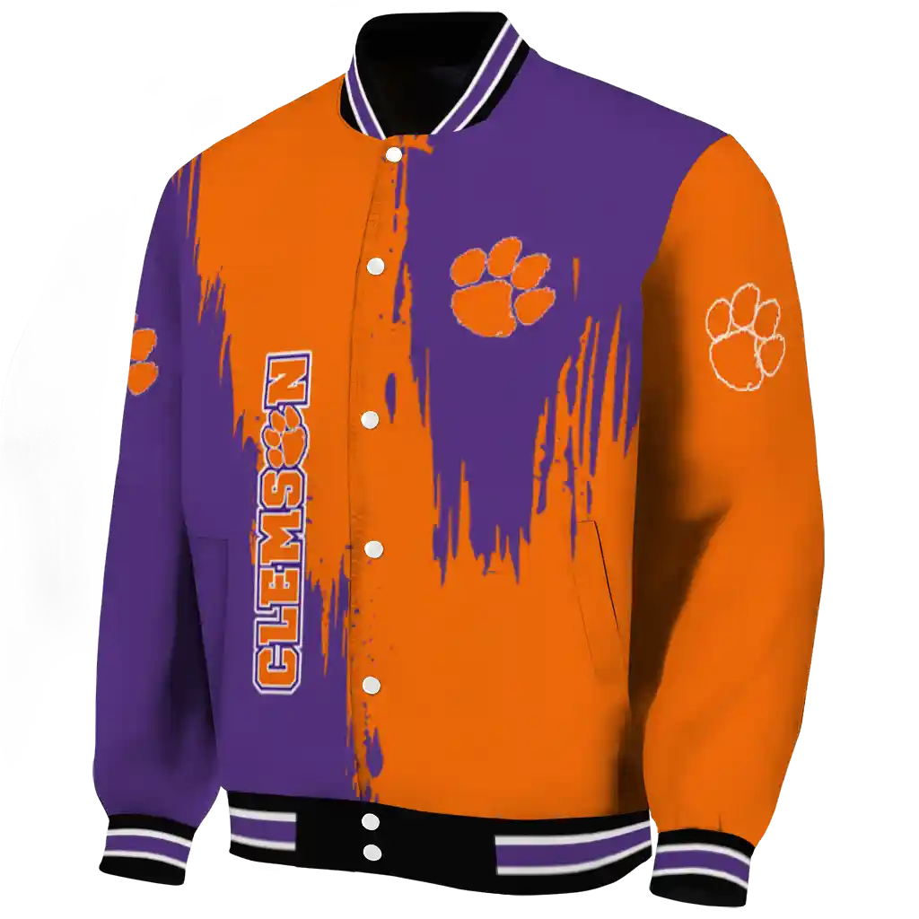 clemson tigers urban mark orange varsity jacket best selling clemson tigers urban mark orange varsity jacket best selling