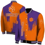 clemson tigers urban mark orange varsity jacket best selling