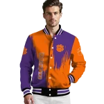 clemson tigers urban mark orange varsity jacket best selling